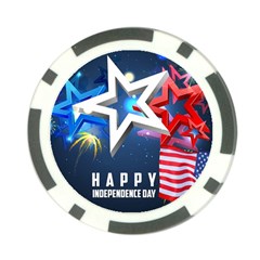 4th Of July Happy Usa Independence Day Poker Chip Card Guard by Ravend