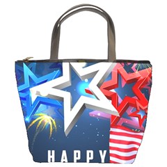 4th Of July Happy Usa Independence Day Bucket Bag by Ravend