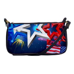 4th Of July Happy Usa Independence Day Shoulder Clutch Bag by Ravend