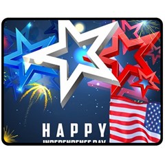 4th Of July Happy Usa Independence Day Fleece Blanket (medium)