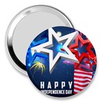 4th Of July Happy Usa Independence Day 3  Handbag Mirrors Front