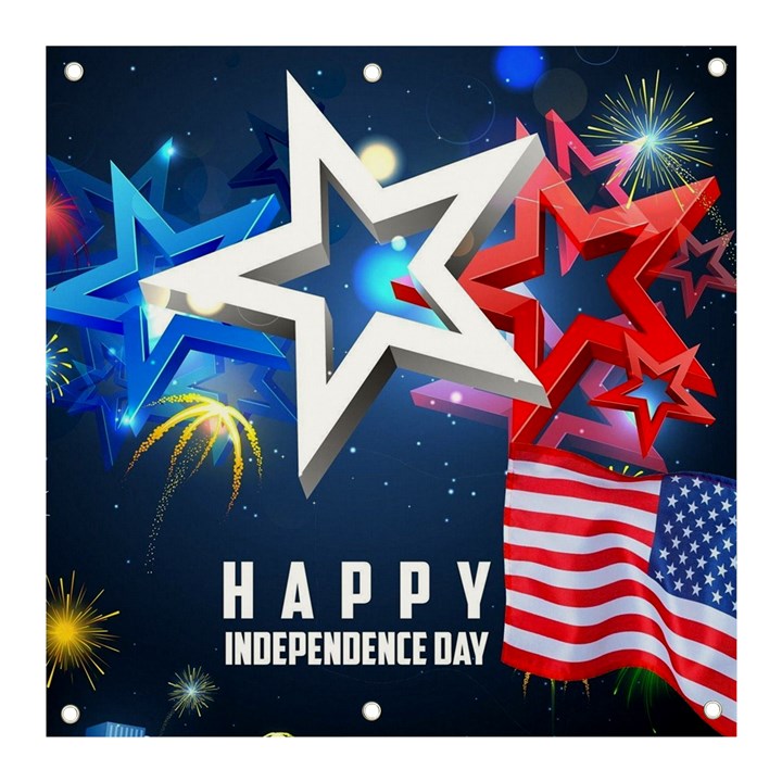 4th Of July Happy Usa Independence Day Banner and Sign 3  x 3 