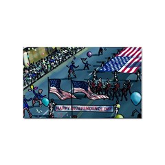 July 4th Parade Independence Day Sticker (rectangular) by Ravend