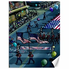 July 4th Parade Independence Day Canvas 12  X 16  by Ravend