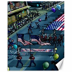 July 4th Parade Independence Day Canvas 16  X 20  by Ravend