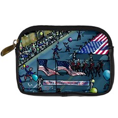 July 4th Parade Independence Day Digital Camera Leather Case