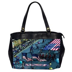 July 4th Parade Independence Day Oversize Office Handbag (2 Sides)