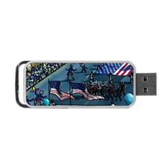 July 4th Parade Independence Day Portable Usb Flash (one Side) by Ravend