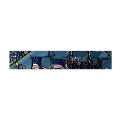 July 4th Parade Independence Day Premium Plush Fleece Scarf (mini) by Ravend