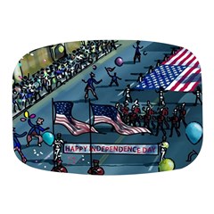 July 4th Parade Independence Day Mini Square Pill Box