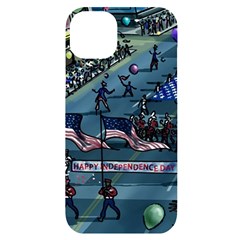 July 4th Parade Independence Day Iphone 14 Plus Black Uv Print Case by Ravend