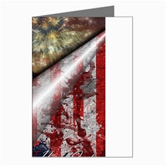 Independence Day Background Abstract Grunge American Flag Greeting Cards (pkg Of 8) by Ravend