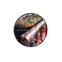 Independence Day Background Abstract Grunge American Flag Hat Clip Ball Marker (4 Pack) by Ravend