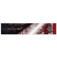 Independence Day Background Abstract Grunge American Flag Small Premium Plush Fleece Scarf by Ravend