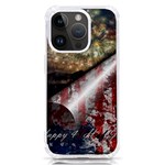 Independence Day Background Abstract Grunge American Flag iPhone 14 Pro TPU UV Print Case Front