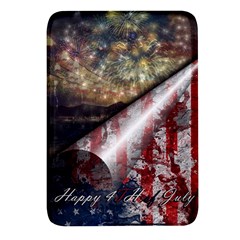 Independence Day Background Abstract Grunge American Flag Rectangular Glass Fridge Magnet (4 Pack) by Ravend