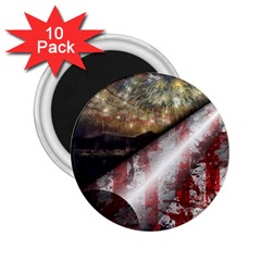 Independence Day July 4th 2 25  Magnets (10 Pack)  by Ravend