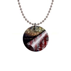 Independence Day July 4th 1  Button Necklace by Ravend