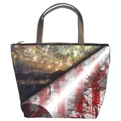 Independence Day July 4th Bucket Bag by Ravend