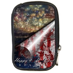 Independence Day July 4th Compact Camera Leather Case by Ravend