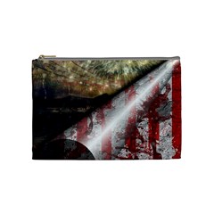 Independence Day July 4th Cosmetic Bag (medium) by Ravend