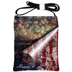 Independence Day July 4th Shoulder Sling Bag by Ravend