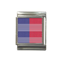 American Flag Patriot Red White Italian Charm (13mm) by Celenk