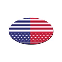 American Flag Patriot Red White Sticker Oval (10 Pack) by Celenk