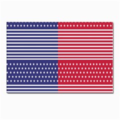 American Flag Patriot Red White Postcards 5  X 7  (pkg Of 10) by Celenk