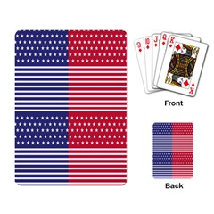 American Flag Patriot Red White Playing Cards Single Design (rectangle) by Celenk