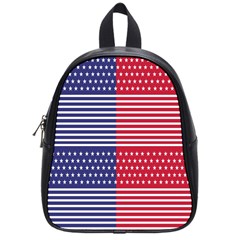 American Flag Patriot Red White School Bag (small) by Celenk