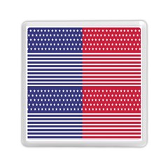 American Flag Patriot Red White Memory Card Reader (square) by Celenk