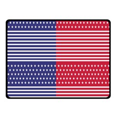 American Flag Patriot Red White Two Sides Fleece Blanket (small) by Celenk