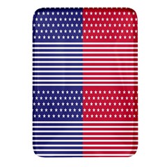 American Flag Patriot Red White Rectangular Glass Fridge Magnet (4 Pack)