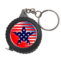 Patriotic American Usa Design Red Measuring Tape by Celenk