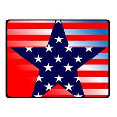 Patriotic American Usa Design Red Fleece Blanket (small) by Celenk