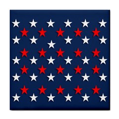 Patriotic Colors America Usa Red Tile Coaster by Celenk