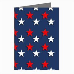 Patriotic Colors America Usa Red Greeting Cards (pkg Of 8) by Celenk