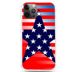 Patriotic American Usa Design Red Iphone 12 Pro Max Tpu Uv Print Case by Celenk