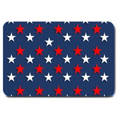 Patriotic Colors America Usa Red Large Doormat by Celenk