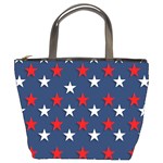 Patriotic colors america usa red Bucket Bag Front