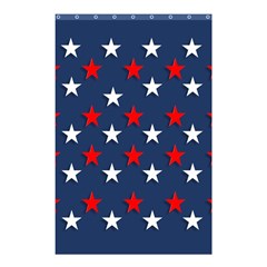 Patriotic Colors America Usa Red Shower Curtain 48  X 72  (small)  by Celenk