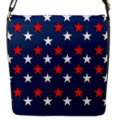 Patriotic Colors America Usa Red Flap Closure Messenger Bag (s) by Celenk