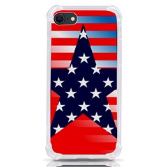 Patriotic American Usa Design Red Iphone Se by Celenk