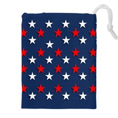 Patriotic Colors America Usa Red Drawstring Pouch (5xl) by Celenk