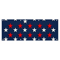 Patriotic Colors America Usa Red Banner And Sign 8  X 3  by Celenk