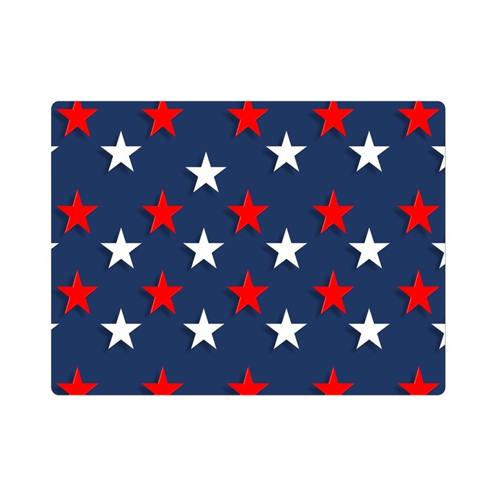 Patriotic colors america usa red Premium Plush Fleece Blanket (Mini)