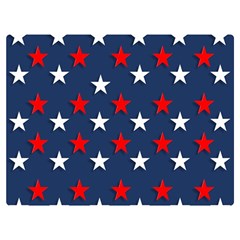 Patriotic Colors America Usa Red Two Sides Premium Plush Fleece Blanket (extra Small) by Celenk