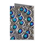 Peacock Pattern Close Up Plumage Mini Greeting Cards (Pkg of 8) Left