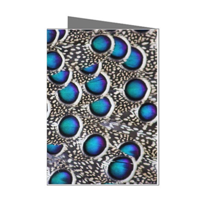 Peacock Pattern Close Up Plumage Mini Greeting Cards (Pkg of 8)